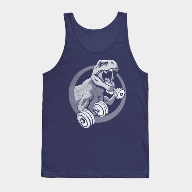 Big Guns - T-Rex Gym Muscles Tank Top by GAz